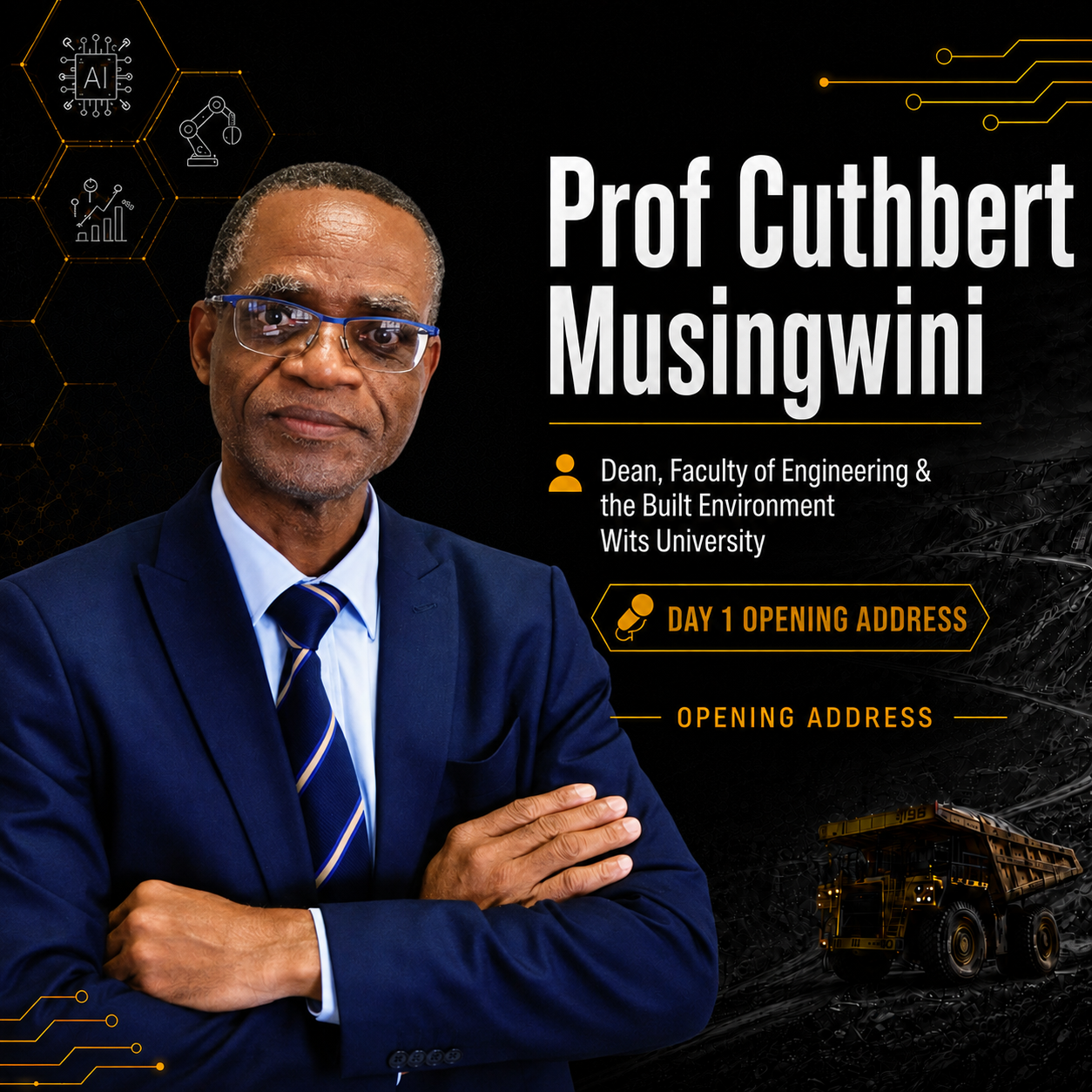 Prof Cuthbert Musingwini, Dean, Faculty of Engineering & the Built Environment, Wits University